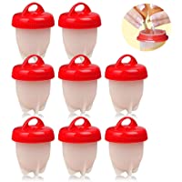 8 Piezas Olla De Huevo De Silicona- Escalfador De Huevos- Molde Para Escalfar Huevos- Antiadherente Recipiente…